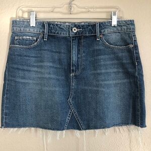 PAIGE  Distressed Frayed Hem Mini Skirt Size 28/6